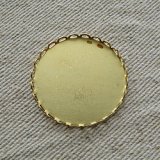Brass Round Lace Cups 28mm