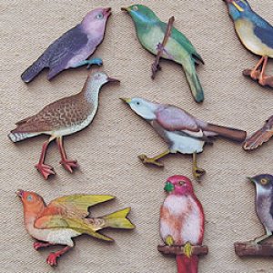 画像3: Print Wooden Charm BIRD