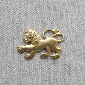 画像1: Brass Crest Lion
