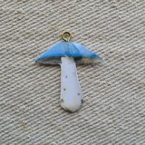 Decoupage Mushroom/Blue