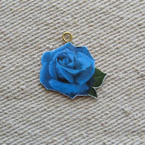 画像1: Decoupage RoseII【BLUE】