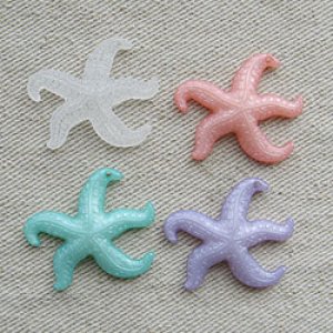 画像2: Vintage White Starfish Charm 