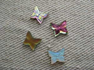 画像1: Vintage Glass Tiny Butterfly
