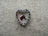 Tiny Horse Heart Glass Intaglio Pendant 
