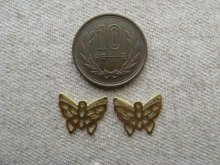 他の写真1: Brass Plate Butterfly 4個入り
