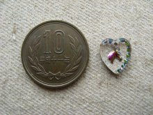 他の写真1: Tiny Horse Heart Glass Intaglio Pendant 