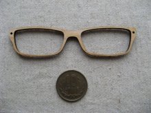 他の写真1: Laser cut acrylic BIG Eyeglasses pendant
