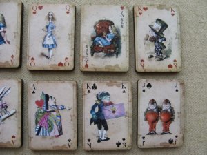 画像5: Print Wooden Charm Alice-Playing Cards