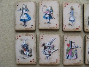 画像4: Print Wooden Charm Alice-Playing Cards