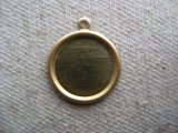 BRASS Rolled Edge Round Setting 15mm 