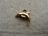Goldplated Dolphin charm