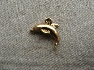 画像1: Goldplated Dolphin charm