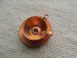 画像1: Copper Cup&Saucer charm