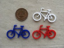 他の写真1: Laser cut acrylic charm Bicycle(L)