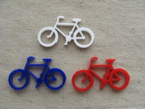 画像1: Laser cut acrylic charm Bicycle(L)