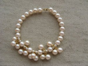 画像2: Vintage Pearl Big Hoops