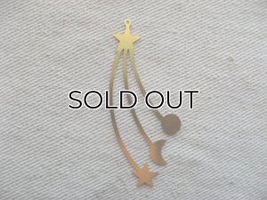 画像1: Brass Cut-out Shooting Star