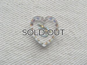 画像1: Lizard Heart Glass Intaglio Pendant