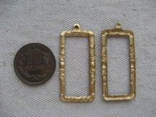 他の写真1: Brass Rectangle Tag Frame