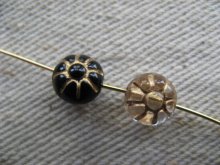 他の写真2: Plastic Tiny Round Engraved Beads 4個いり