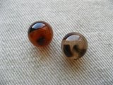Plastic Tortoise Round ball Beads 12mm 2個入り