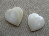 Vintage Mother of Pearl Heart Drop 