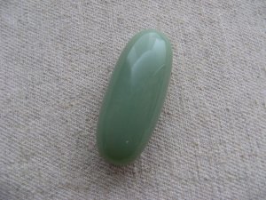 画像1: Vintage Jade Long-Oval Beads (XL)