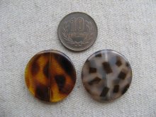 他の写真1: Plastic Tortoise Flat-Round Beads 30mm