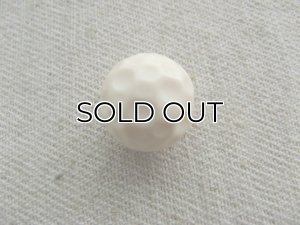 画像1: Vintage Ivory Hammered Ball Beads