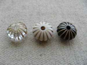 画像1: Vintage style Acrylic Pumpkin Beads (S)  2個いり