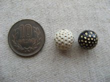 他の写真1: Vintage style Acrylic Dot Ball Beads 2個いり