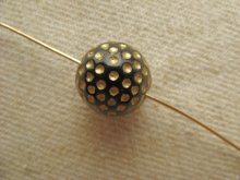 他の写真2: Vintage style Acrylic Dot Ball Beads 2個いり