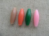 Vintage Small Oval Tube Beads
