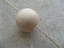 他の写真2: Ball Organic Wood Beads 2個いり