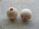 Ball Organic Wood Beads 2個いり