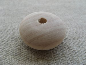 画像1: Spacer Disc Organic Wood Beads（L)