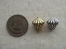 他の写真1: Vintage Metalized Plastic Pinecone Beads