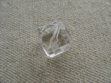 Vintage Clear Cube Faceted Beads
