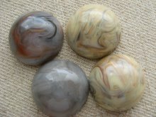 他の写真2: Vinatge Plastic Faux Stone Marble Round Cabochon