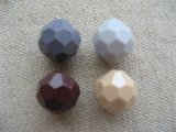Vintage Plastic Round Facet Beads
