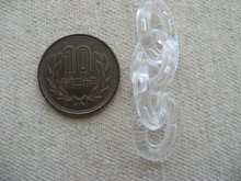 他の写真1: Vintage Plastic Clear Chain【Oval:14mm】