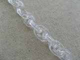 Vintage Plastic Clear Chain【Oval:14mm】