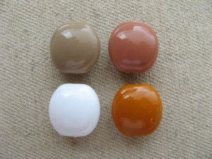 画像1: Vintage Carved Roundness Beads