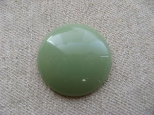 画像1: Vintage Plastic Jade Round Cabochon
