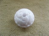 Vintage White Floral Spacer Beads 