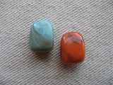 Plastic Marble Mini Rec-Beads