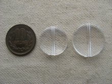 他の写真1: Acrylic Clear Flat Coin Beads 