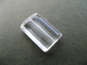 画像2: Acrylic Clear Flat Rectangle Beads 4個いり