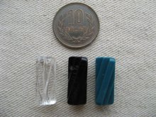 他の写真1: Vintage Plastic Twist Fluted Tube Beads