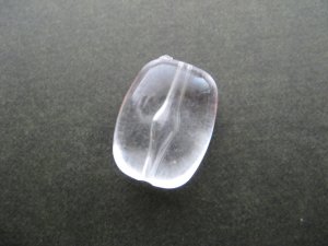 画像2: Acrylic Clear Oval-Rec Beads 4個いり
